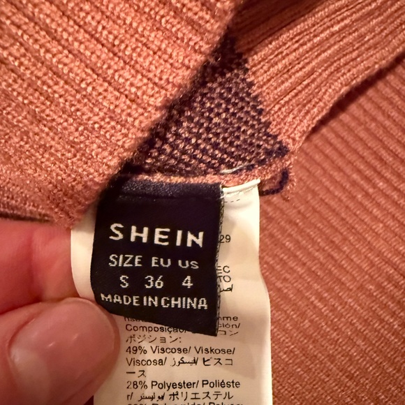 SHEIN Polo checkered Short Sleeve Top - Picture 3 of 3